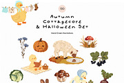 Autumn Cottagecore & Halloween Set, a Seasonal Illustration by divanovskaya_nv (Thumbnail 11 of 18)