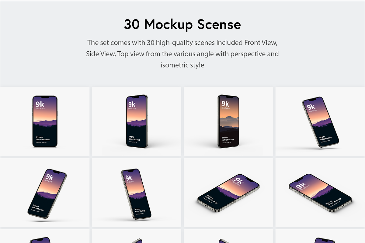 iPhone 13 Pro Mockup, an iPhone Mockup by Mockupia (Photo 27 of 27)