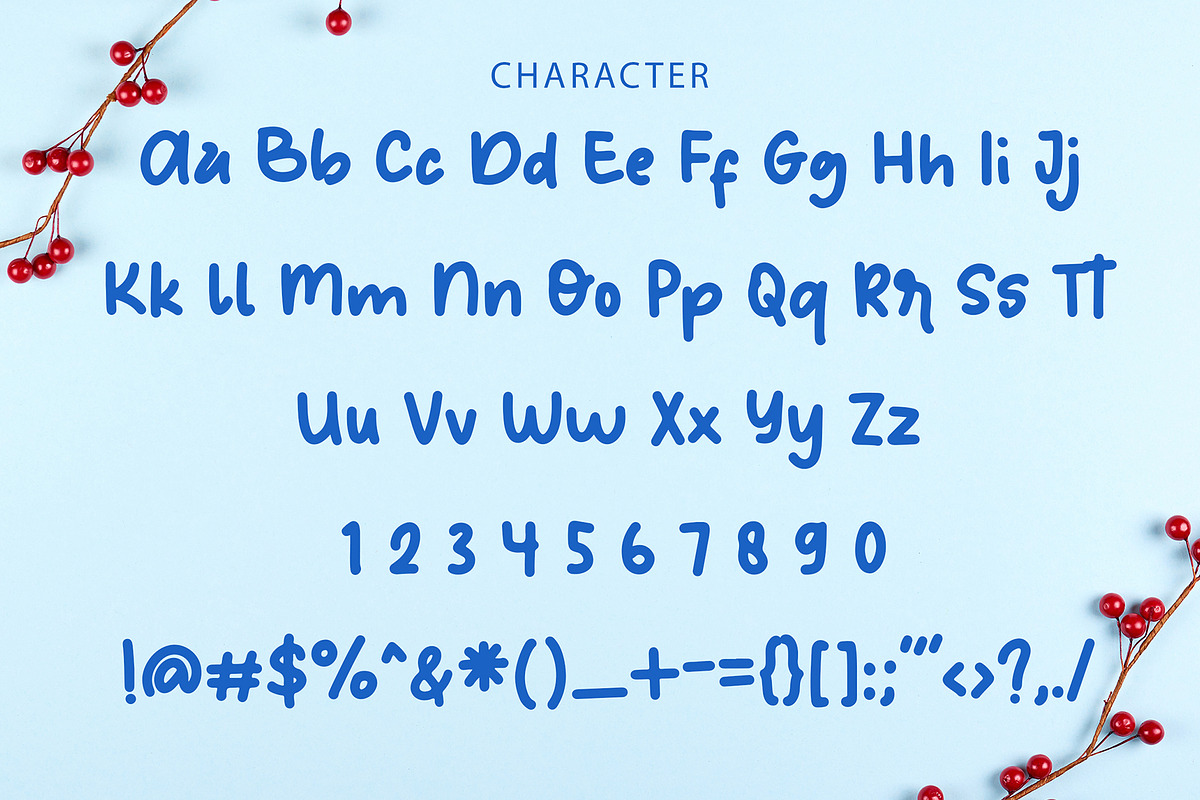 Blue Ribbon Fun Display Font preview 7