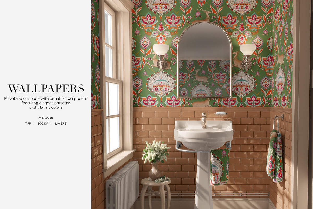 Manzar Mahal Traditional Prints, a Pattern Graphic by LEAFure (Photo 6 of 12)