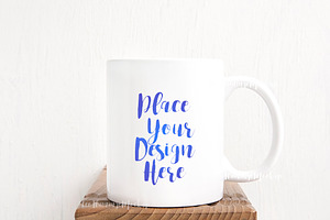 White Coffee Mug Mockup