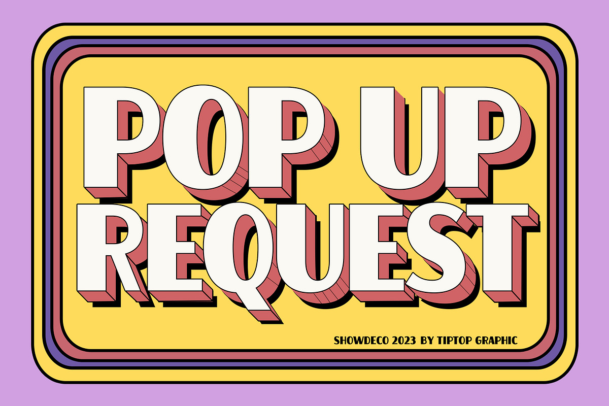 Showdeco | Retro Art Deco Font, a Sans Serif Font by Tiptop Graphic (Photo 9 of 10)