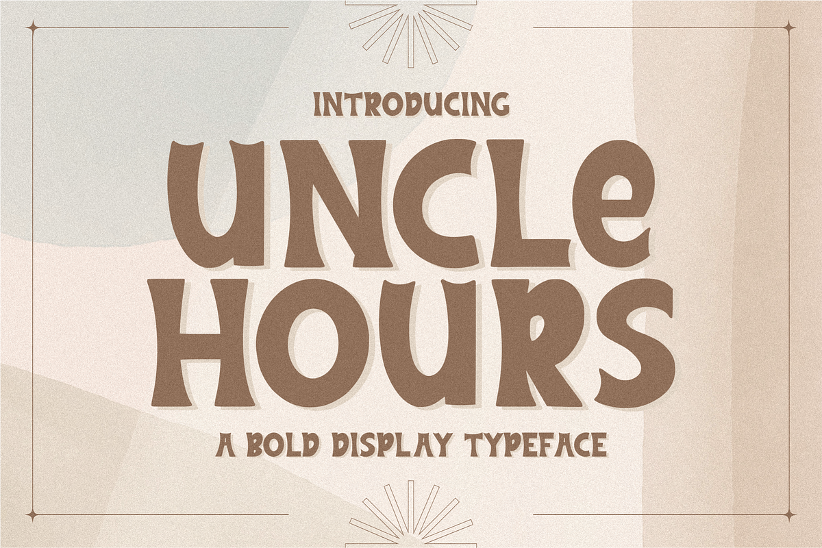 Uncle Hours, a Sans Serif Font by Shopifont.co (Photo 1 of 9)