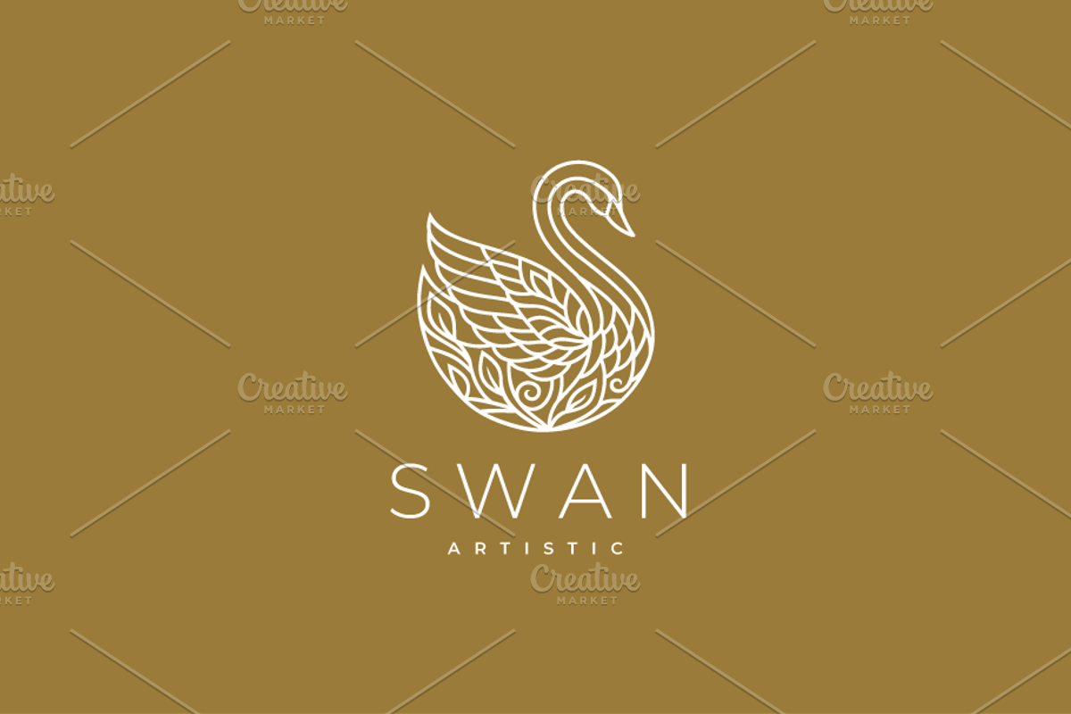 Artistic Swan Vector Logo, a Branding & Logo Template by yopie (Photo 2 of 4)