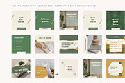 Eco-Friendly Instagram Templates, a Social Media Template by CreativeWilderness (Thumbnail 4 of 7)