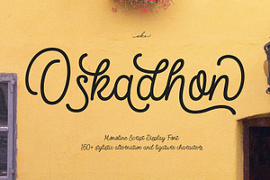 Oskadhon - Script Display Font