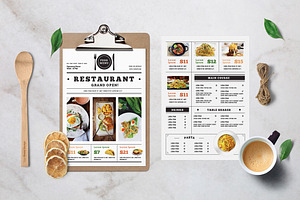 Restaurant Food Menu, a Flyer Template by Creativestoree