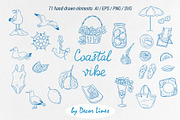 Coastal Vibe Doodles, an Object Illustration by Decor Lines (Thumbnail 5 of 19)