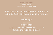 brifa, a Sans Serif Font by twinstd (Thumbnail 13 of 14)