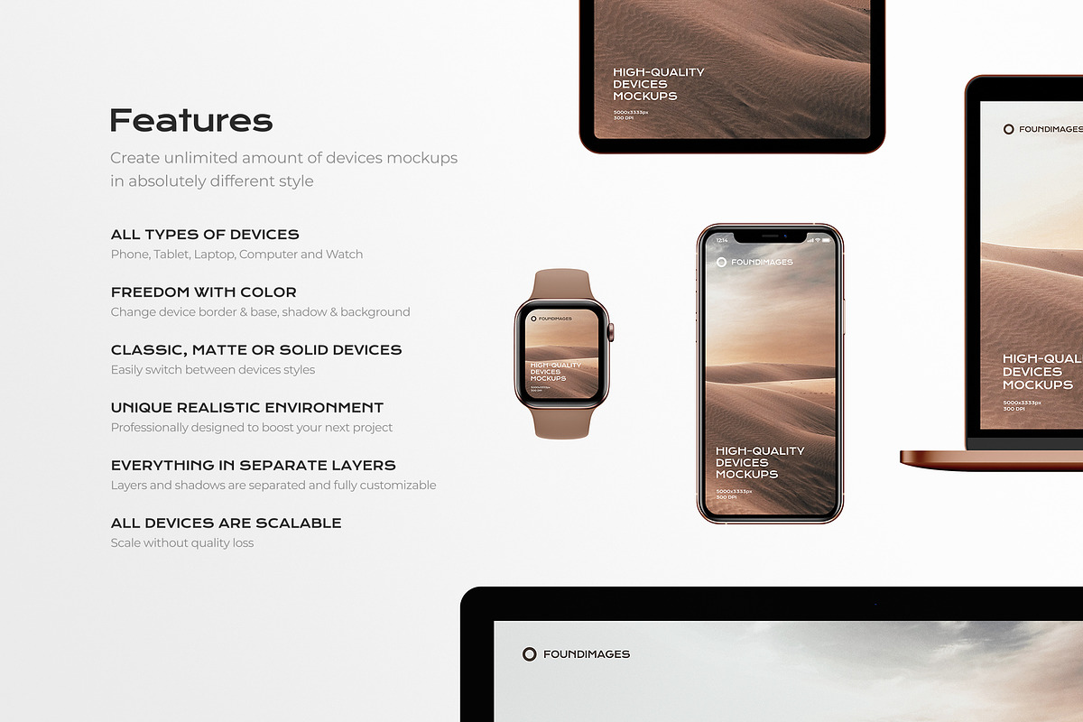 360 device mockup bundle iphone, a Device Mockup by FoundImages (Photo 2 of 84)