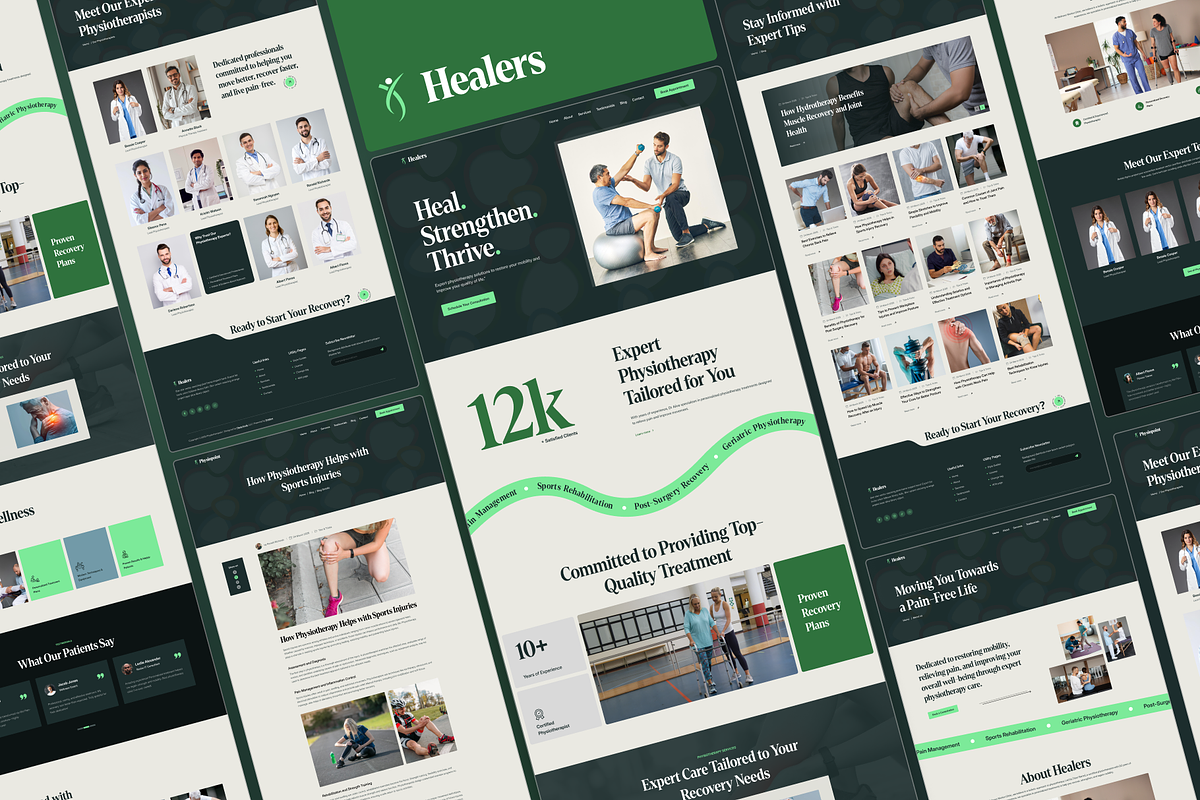 Healers, Physiotherapy HTML Template preview 5