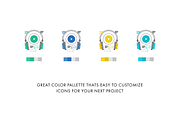 Monoflat Infographics Icons, an Outline Icon by Anatolii Babii (Thumbnail 5 of 8)