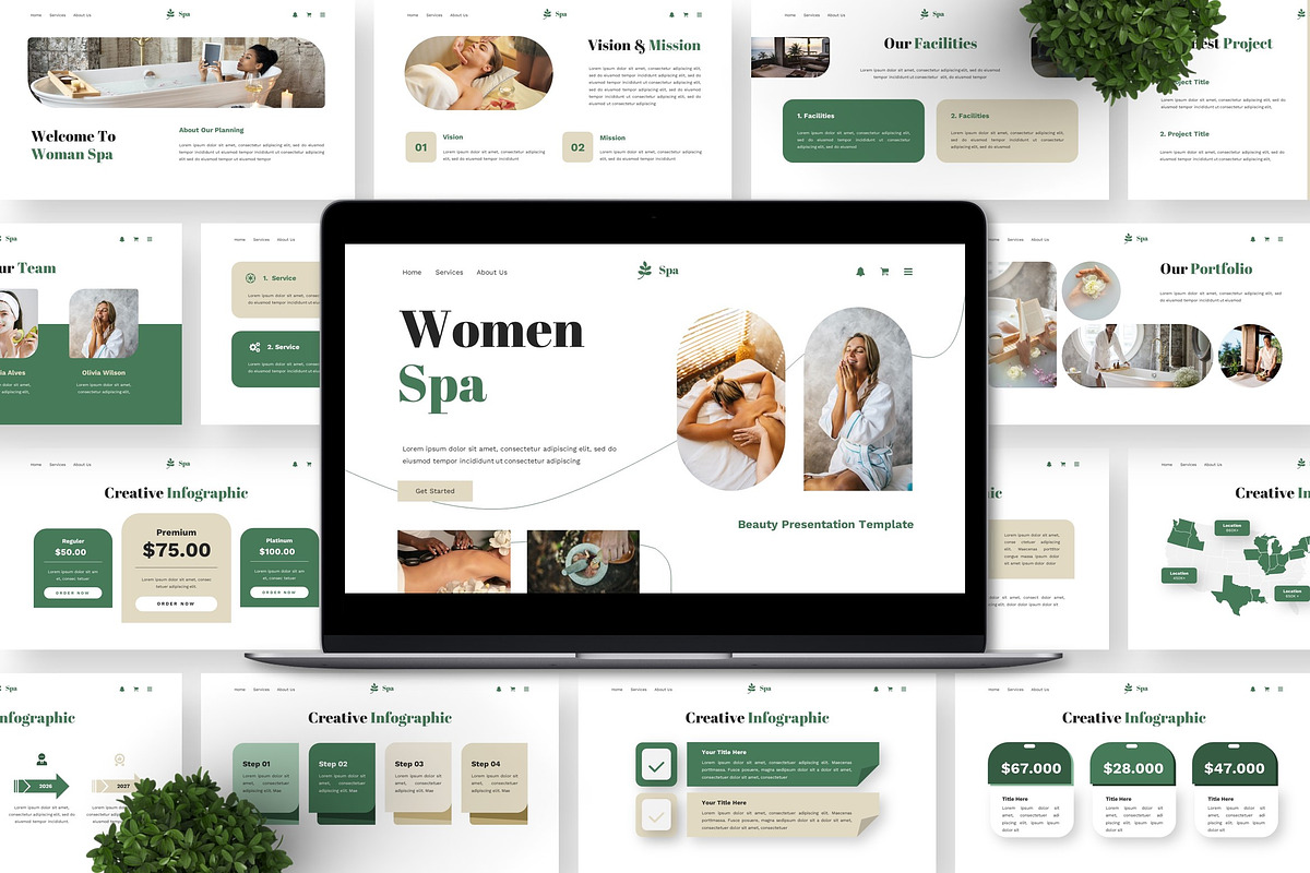 Women Spa - Beauty Powerpoint preview 3