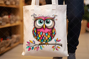 Whimsical Baby Snowy Owl Clipart, an Illustration by SinaCreation (Thumbnail 5 of 7)