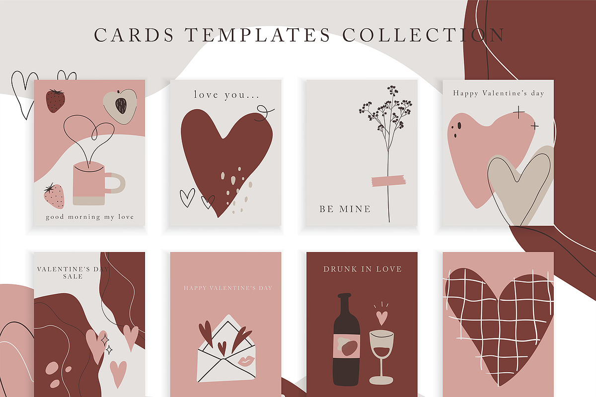 LOVE SHAPES - Abstract valentine set, a Decorative Illustration by Artnis (Photo 6 of 8)
