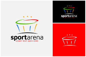 Sport Arena Stadium Building Logo