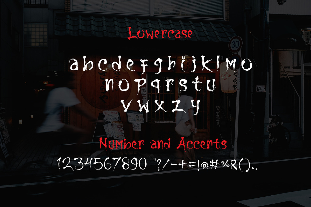 Shinigami font preview 3