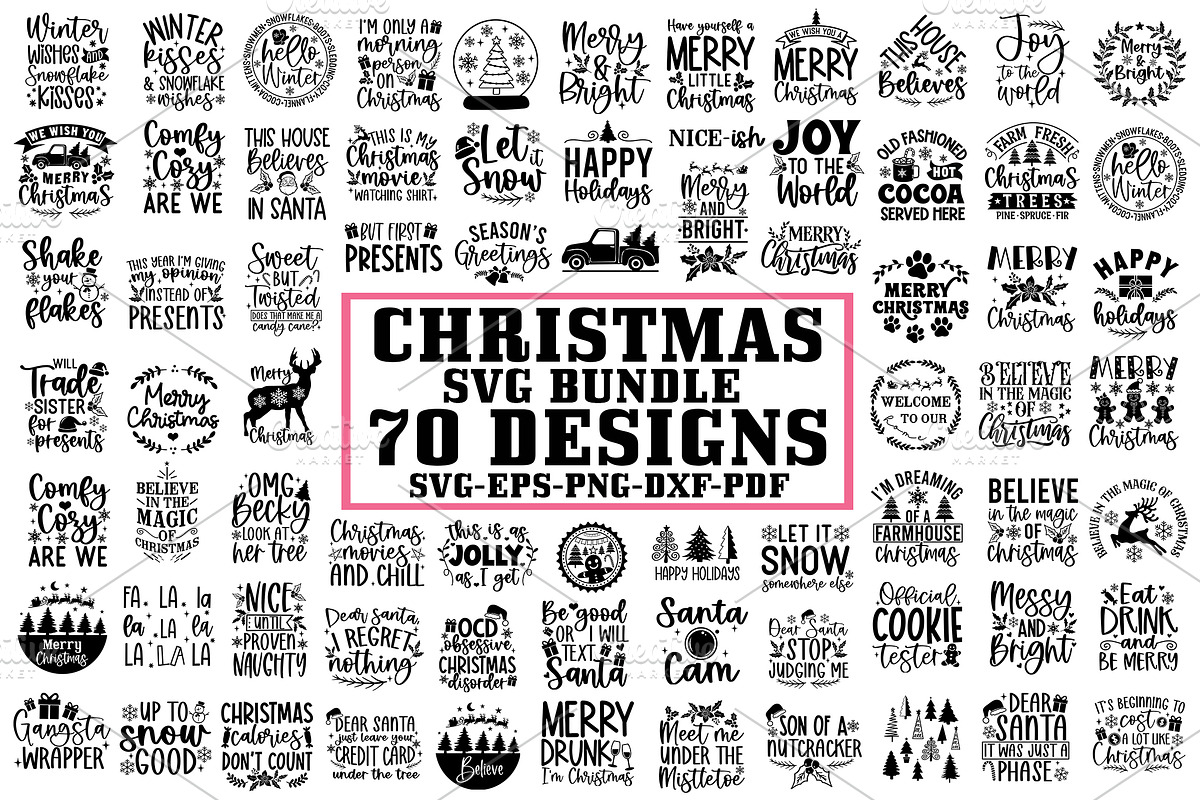 Christmas SVG Bundle, Winter SVG, a Graphic by Designer302 (Photo 1 of 3)