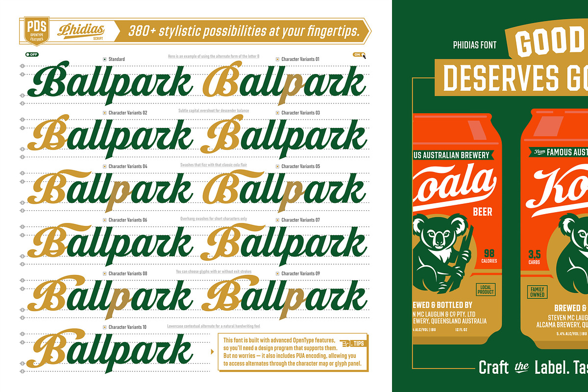 Phidias Font Collection, a Script Font by Spencer & Sons Co. (Photo 2 of 21)