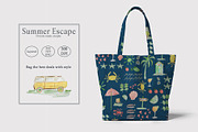 Summer Escape Prints & Patterns, a Pattern Graphic by GND ART STUDIO (Thumbnail 5 of 8)