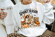 Skeleton Writer During Spooky Season, a Seasonal Illustration by Creative Art (Thumbnail 3 of 3)