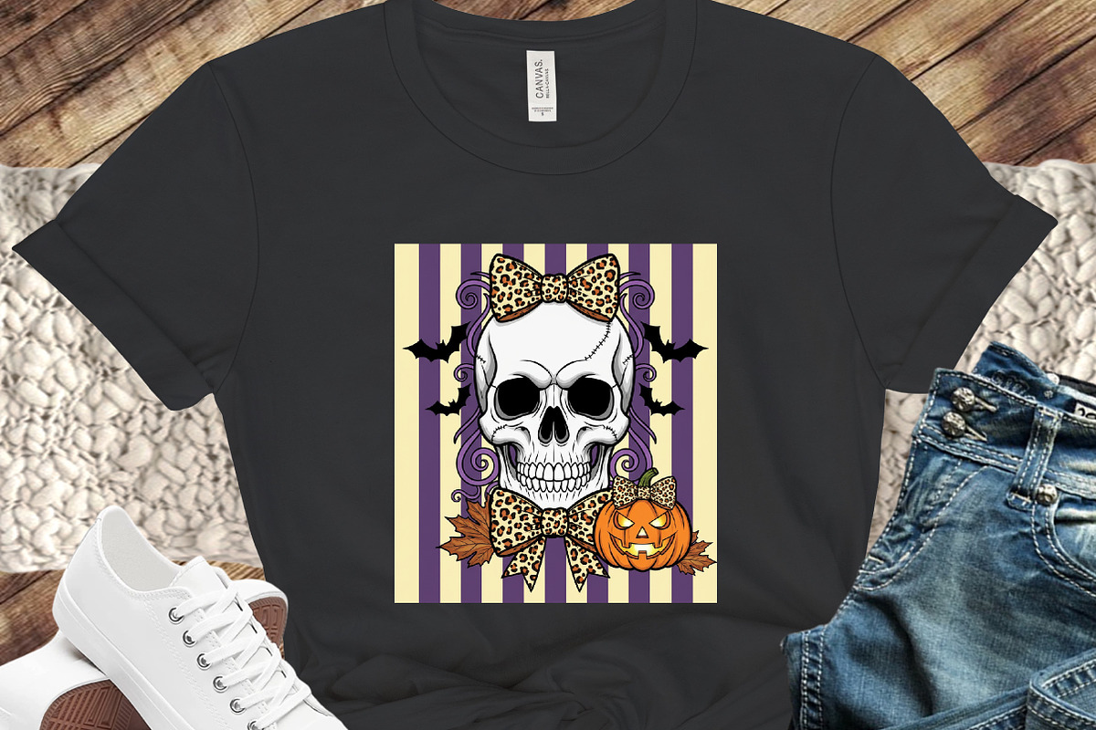 Preppy Halloween Coquette Skull Bow, an Illustration by designcity5 (Photo 3 of 8)