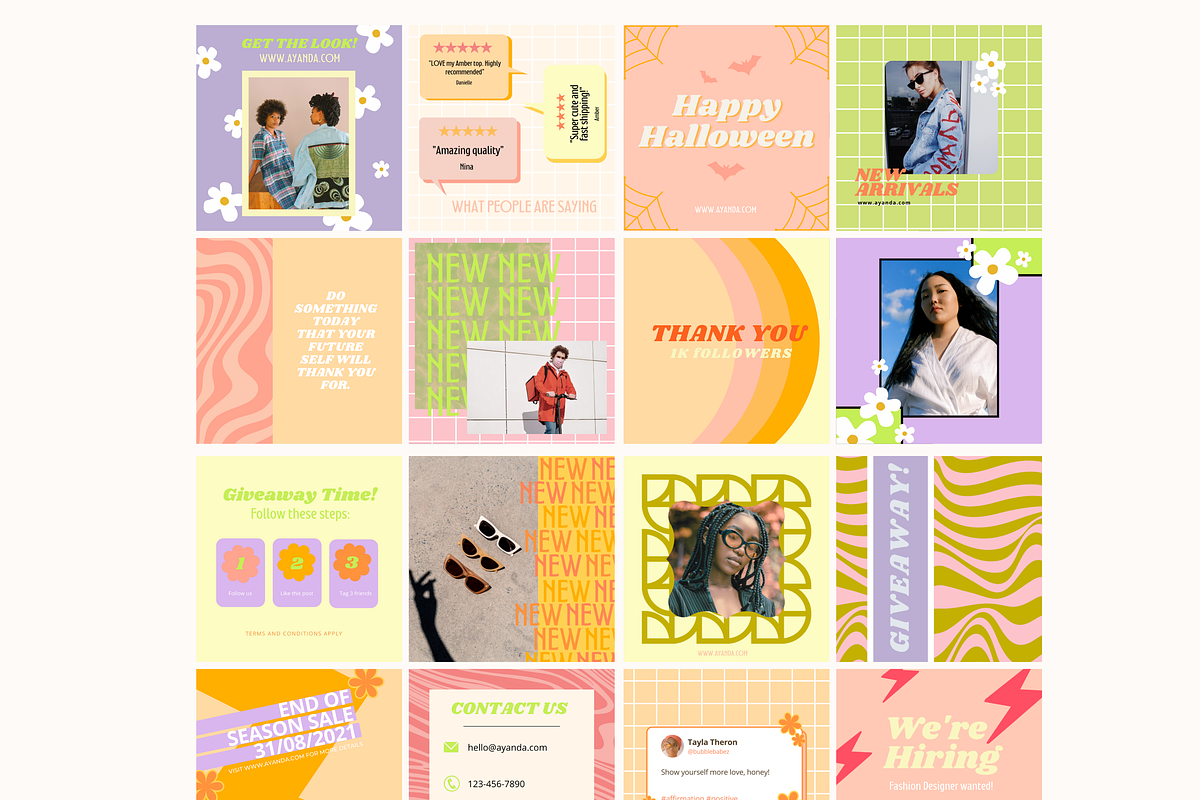 Holy Funk Instagram POST Templates, a Social Media Template by Hell Yeah Designs (Photo 6 of 6)