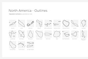 ONE WORLD ICONS - Countries, an Outline Icon by Uniko Studio (Thumbnail 8 of 10)