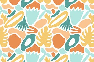 Abstract Shapes Seamless Patterns