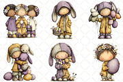 Whimsical Easter Kids Clipart, an Illustration by Black Bird Studio (Thumbnail 4 of 6)