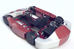 Go-kart Racing 3d Model Vray