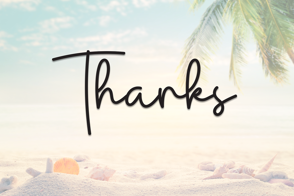 Picture Beach | Script Font, a Handwritten Font by Scratchones (Photo 8 of 8)