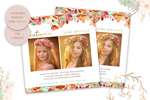 PSD Photo Session Card Template 46