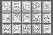 52 Cute Astronaut Coloring Pages, a Technology Illustration by Blue Digital Studio (Thumbnail 4 of 4)