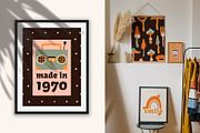 Retro revival pack. Groovy clipart, a Graphic by Murvin (Thumbnail 9 of 9)