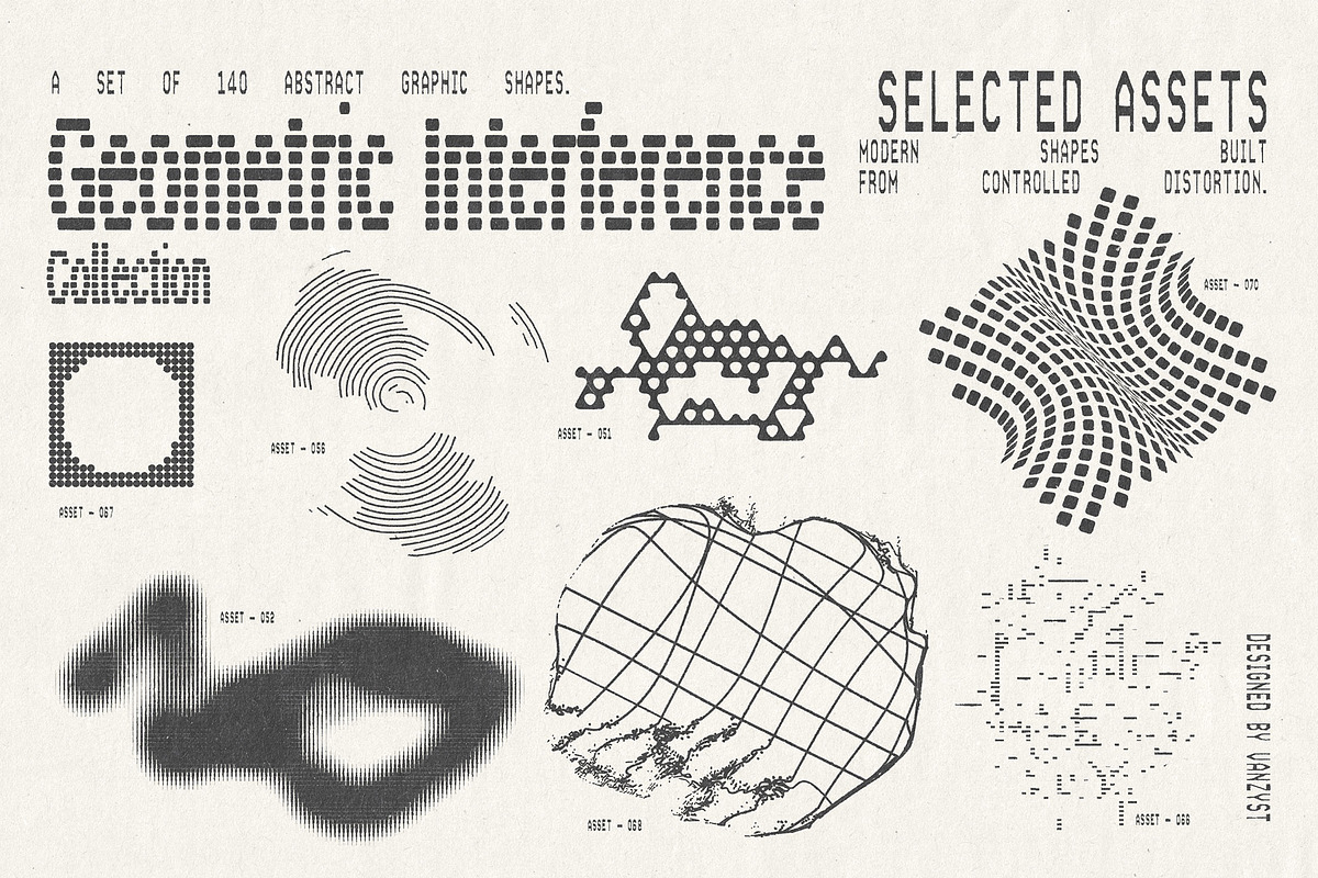 Geometric Interference Collection, an Object Graphic by Vanzyst (Photo 8 of 12)