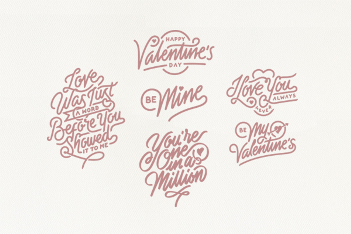 Valentine's Day - Hand Lettering, an Object Graphic by Mister Doodle (Photo 4 of 4)