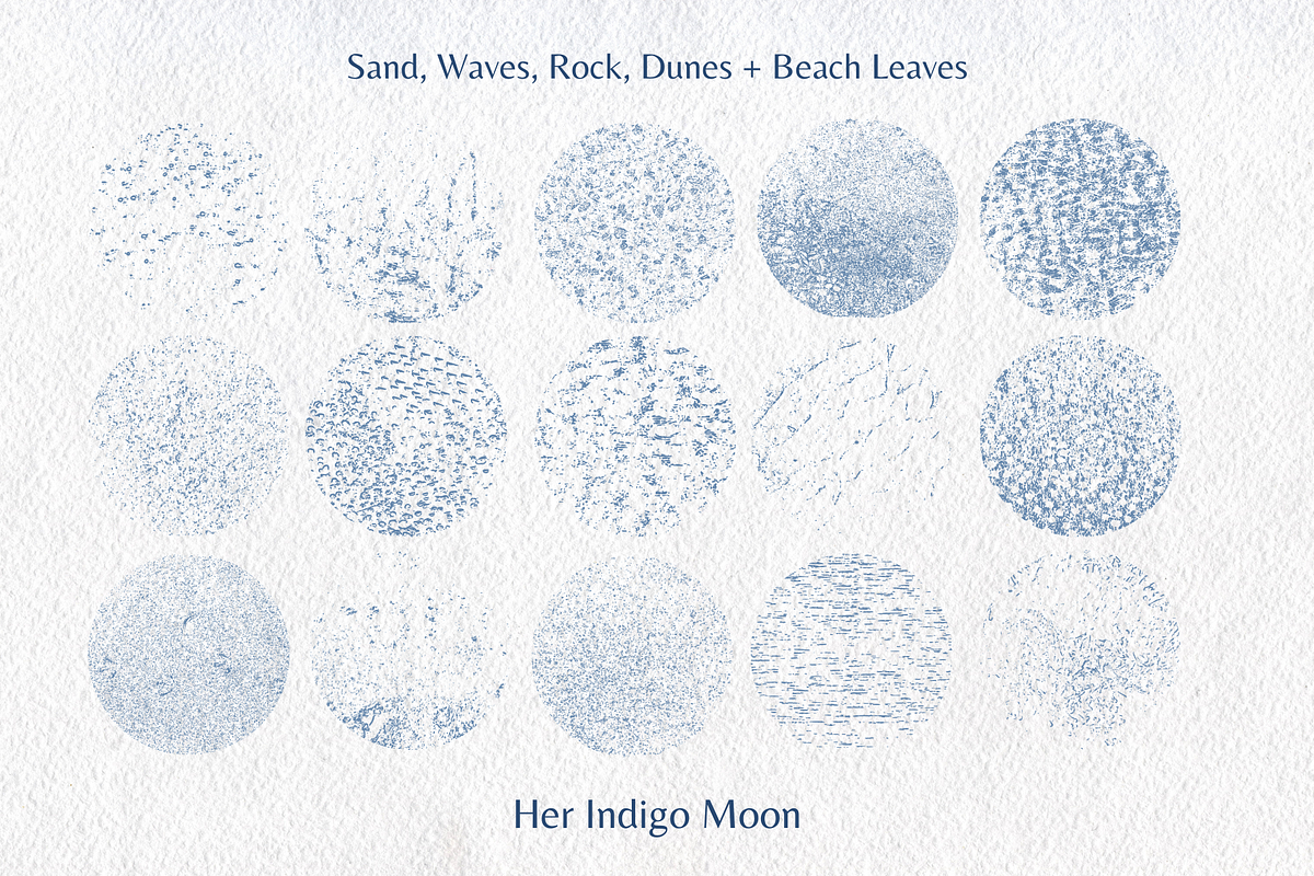 15 Adobe Vector Beach Textures, a Texture Illustration by Her Indigo Moon (Photo 2 of 3)