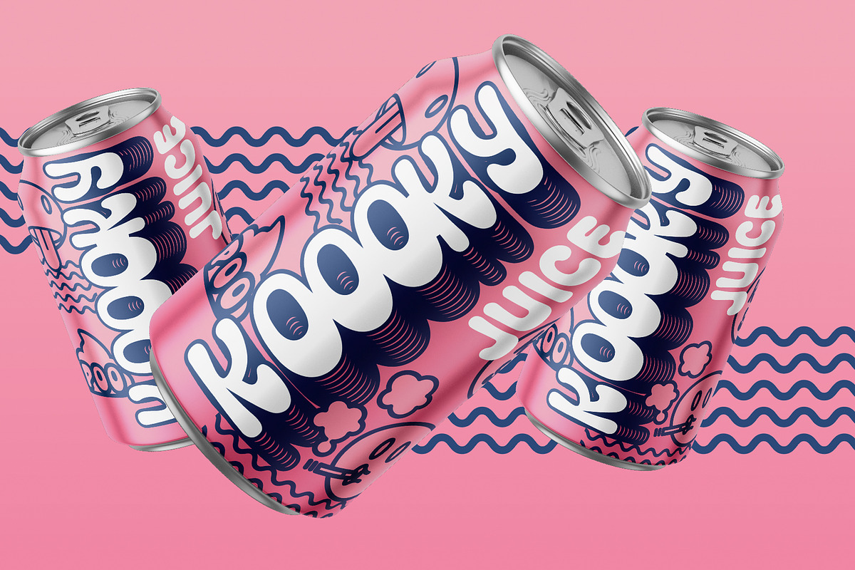 Koooky | retro font, a Sans Serif Font by Drawwwn (Photo 3 of 9)