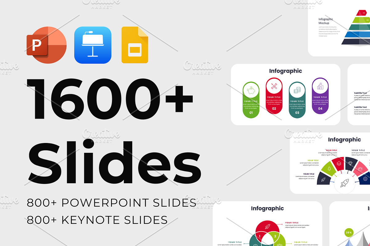 Creative Presentation Bundle, a Presentation Template by Hammad Arif (Photo 1 of 77)