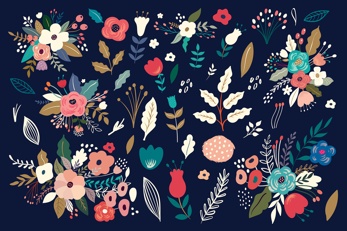 Flowers and Deer, an Animal Illustration by MoleskoStudio (Photo 12 of 24)