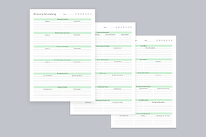 Meal Planning Pages Set V-08