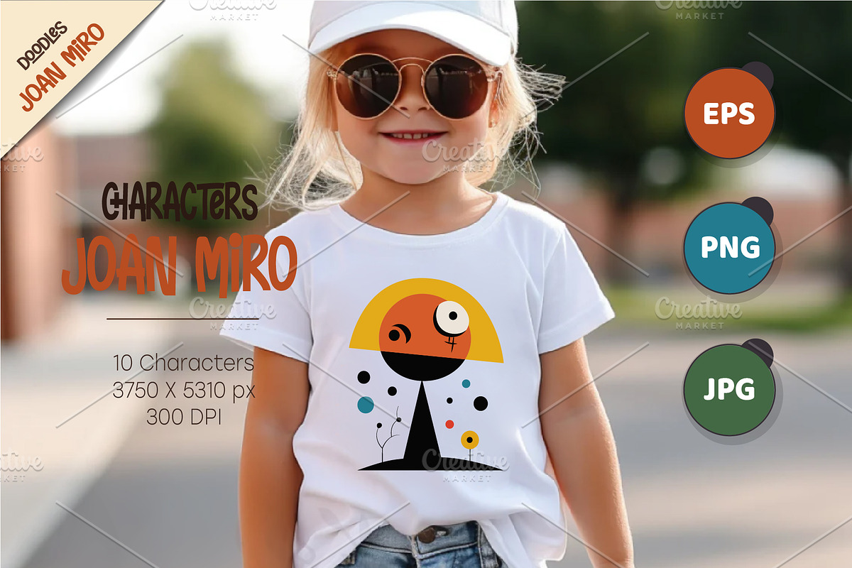 Characters in the style of Joan Miro, an Animal Illustration by KENO Mascots (Photo 3 of 5)