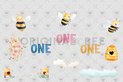 Bee Theme Clipart Set, an Illustration by BigCakeBee (Thumbnail 3 of 4)