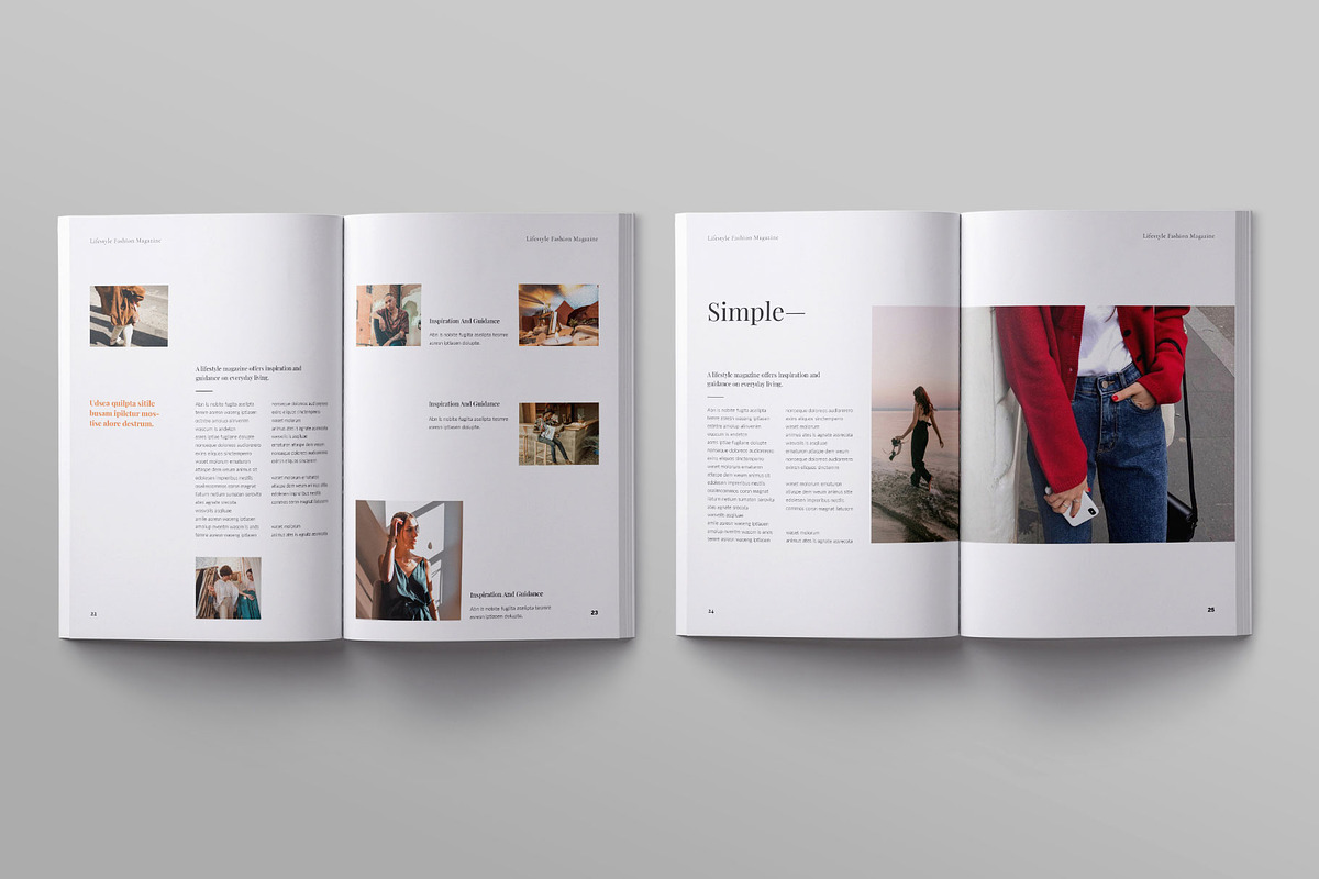 Lifestyle Magazine Template, a Magazine Template by ElvinPrint (Photo 9 of 14)