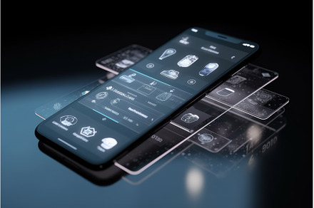 Mobile app concept phone. Generate, a Technology Photo by Ylivdesign