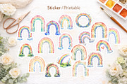 Boho Rainbow PNG Sublimation Bundle, an Illustration by Artnoy (Thumbnail 6 of 8)