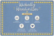 Wickedly Handwritten – Script Font, a Handwritten Font by Wicked Creative (Thumbnail 1 of 3)