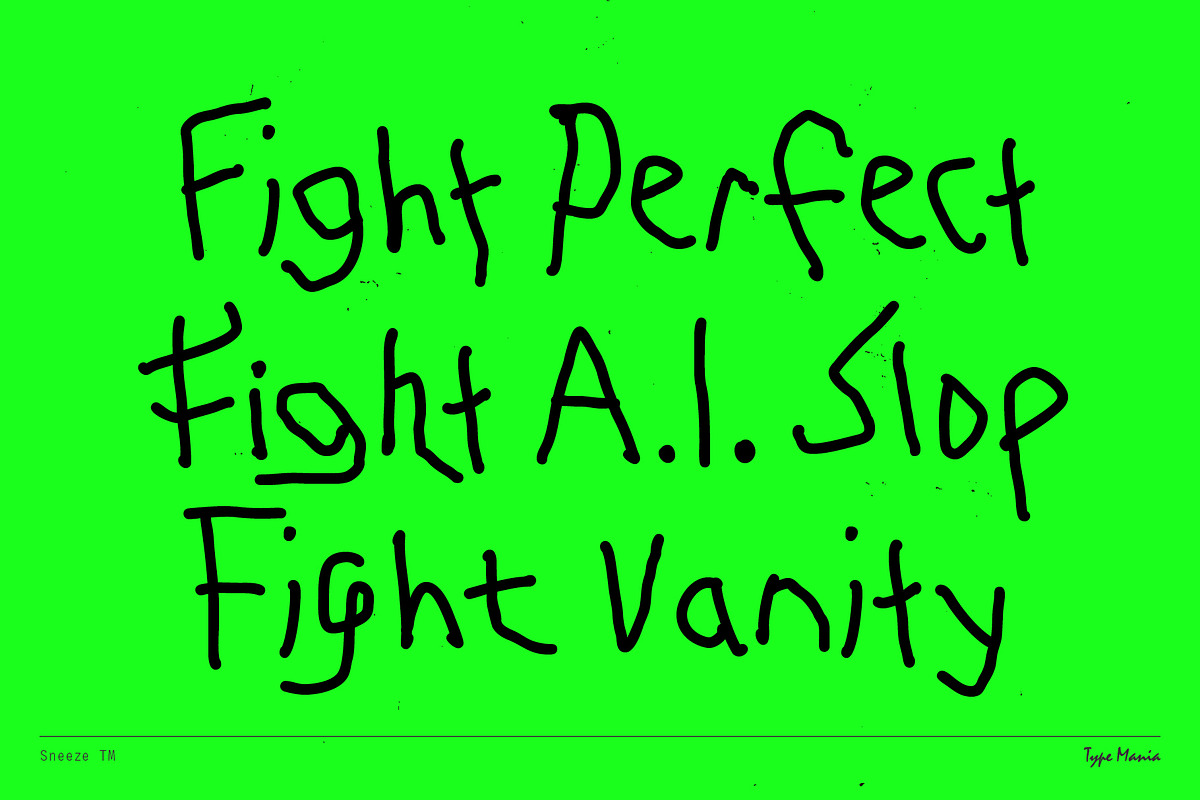 Sneeze TM – True Scribble, a Handwritten Font by Type Mania (Photo 3 of 11)