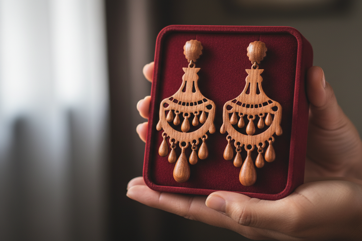 Chandelier Earring Laser Cut File, an Object Graphic by Amazin_art (Photo 3 of 5)